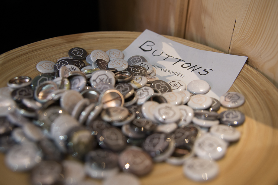 A basket full of LISI buttons