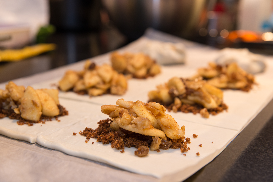 Another close-up of the desert. Apple-Cinnamon pockets.