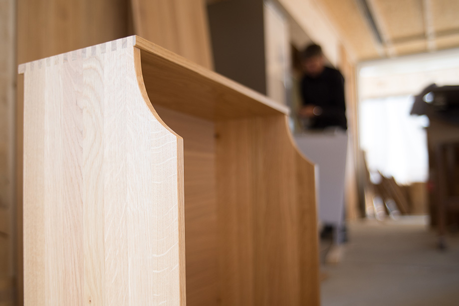 A close-up of a drawer