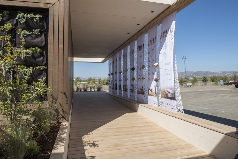 LISI's ramp with posters.