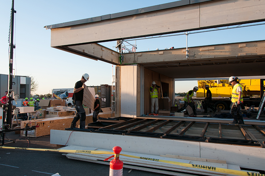 More work on the terrace.