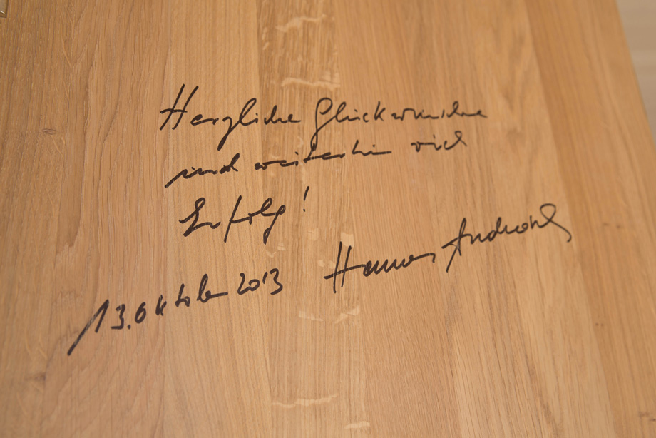 Signature of Hannes Androsch
