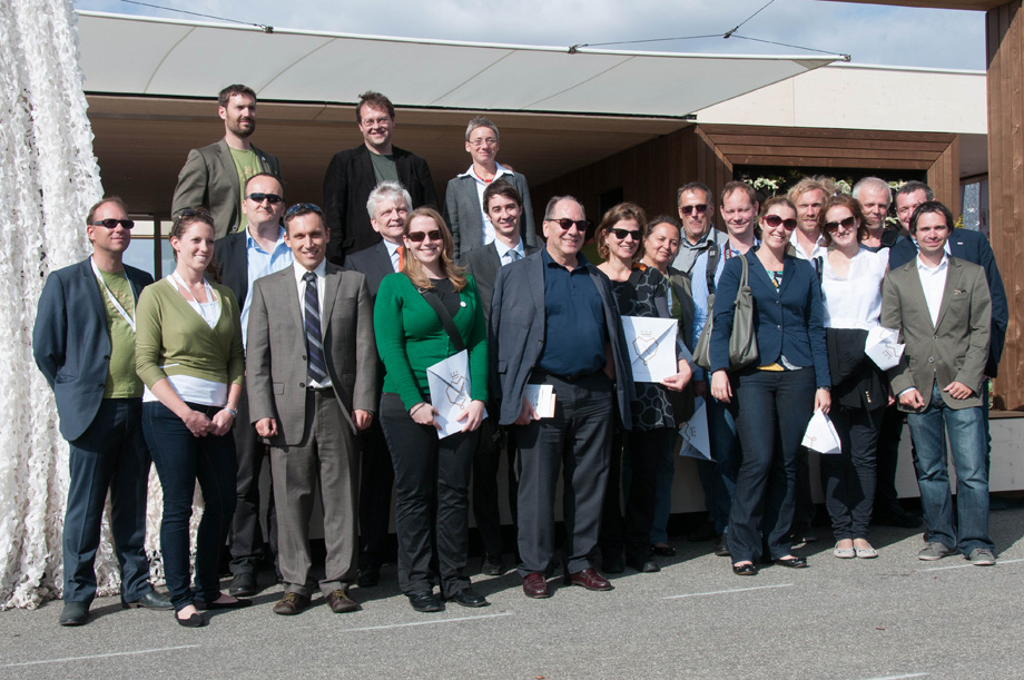 An Austrian delegation from politics and and economics visiting the LISI house.