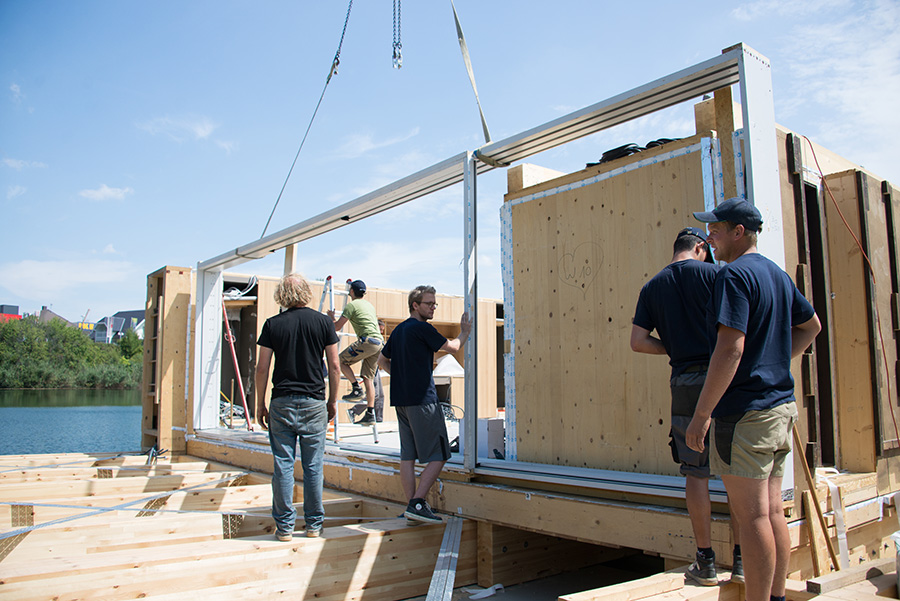 The window frame is being lifted.