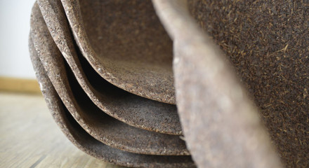 Macroshot of several chairs.