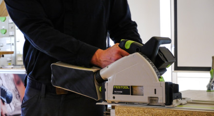 Festtool presents the first circular saw with battery packs.